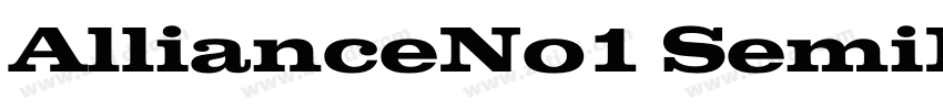 AllianceNo1 SemiBol字体转换
